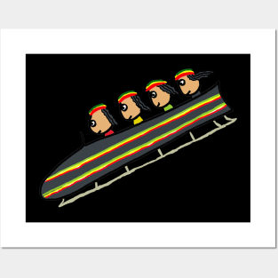 Cool Runnings Jamaican Bobsleigh Team Posters and Art